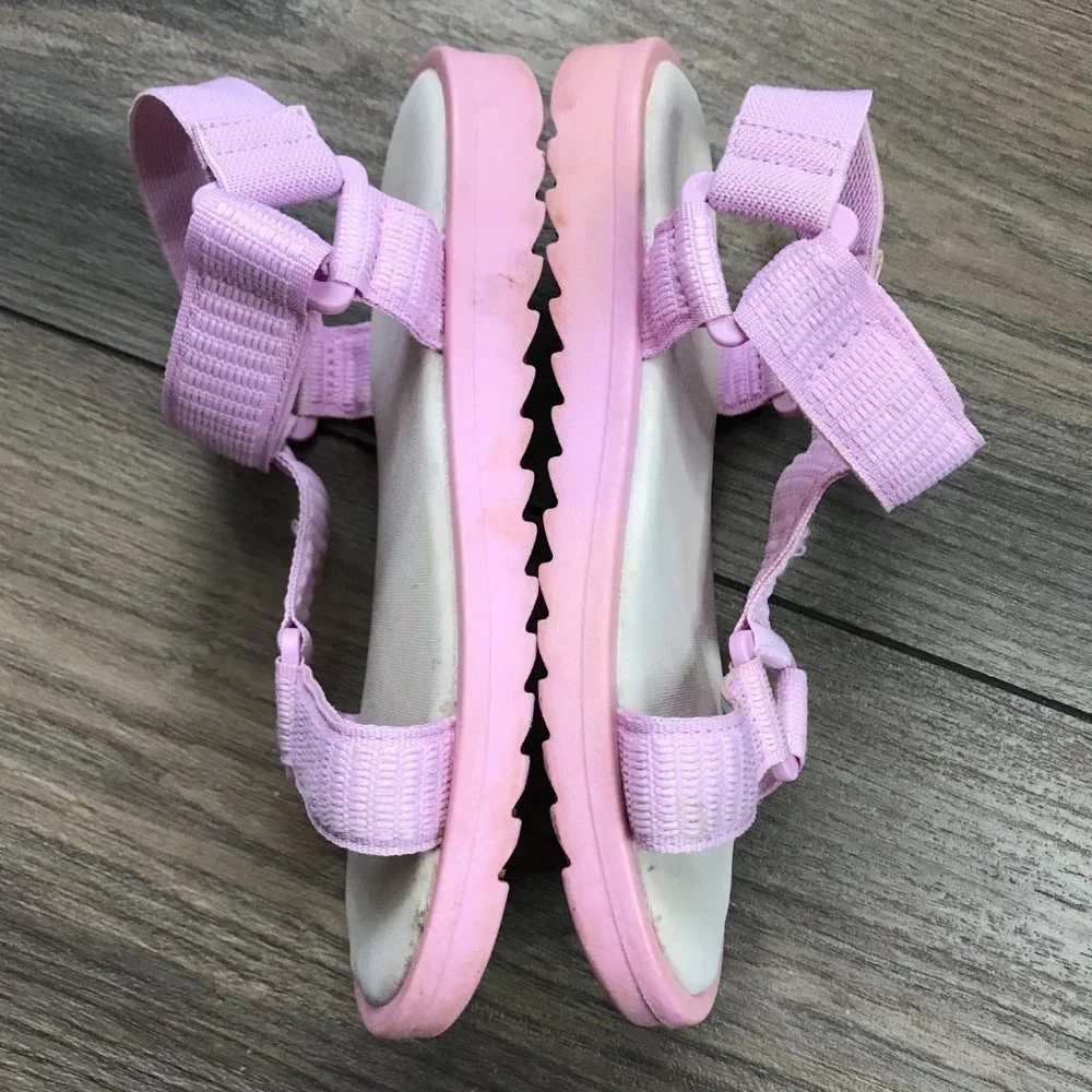 Zara Pink Strappy Sandals Little Girl's EU Size 29 US‎ 12 Hook and Loop Closure